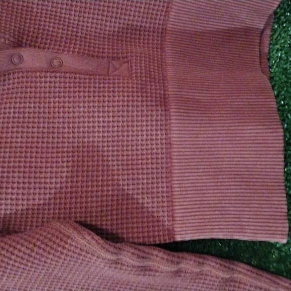 Aerie Offline Green Ribbed Long Sleeve Top - Picture 4 of 5